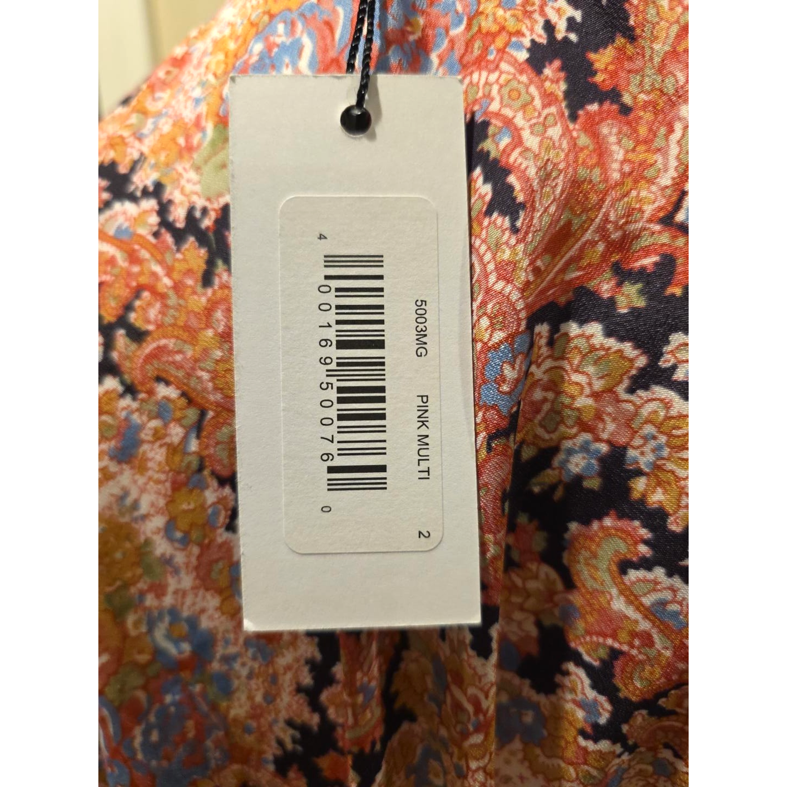 Baacal Maxey Greene Nwt 14 16 Pink Paisley Floral Wrap Maxi Dress Wedding Guest — image 3 of 8